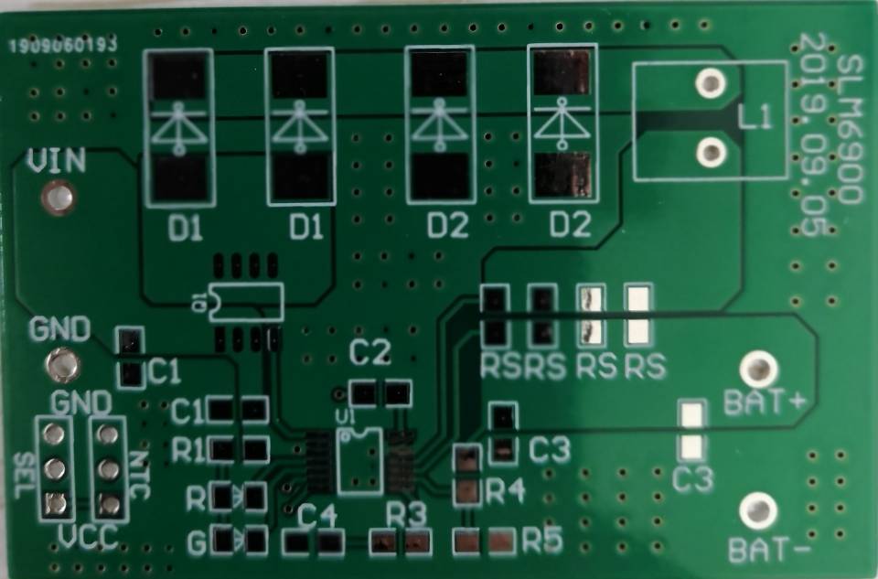 采用SLM6900芯片的四節(jié)鋰電池大電流充電方案